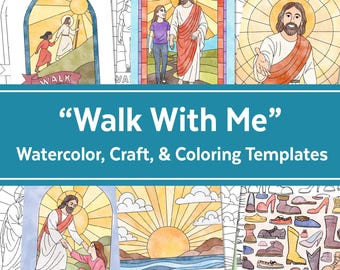 2026 LDS Youth Theme Painting, Coloring, and Craft Pages | Walk With Me | Moses 6:34 | Young Women Activity