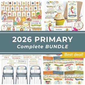 2026 Primary Kit Old Testament Printable Bundle Come Follow Me Primary Bulletin Board LDS Teaching Resources