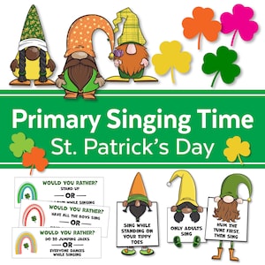St. Patrick&#39;s Day LDS Singing Time Kit: Printable Games (PDF)
