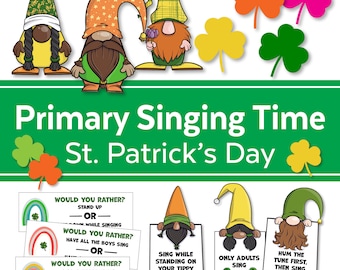 Das St. Patrick&#39;s Day LDS Singing Time Kit | HLT Singing Time Helfer Kit