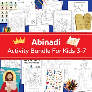 Abinadi Book of Mormon Activity Bundle for kids 3-7 | LDS Come Follow Me 2024 | May Primary LDS Sunday School 2024