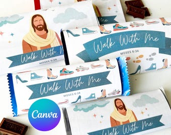2026 LDS Jugend Schokoladentafel Verpackung - Gehen Sie mit mir Junge Frauen Thema Geschenk - Bearbeitbar