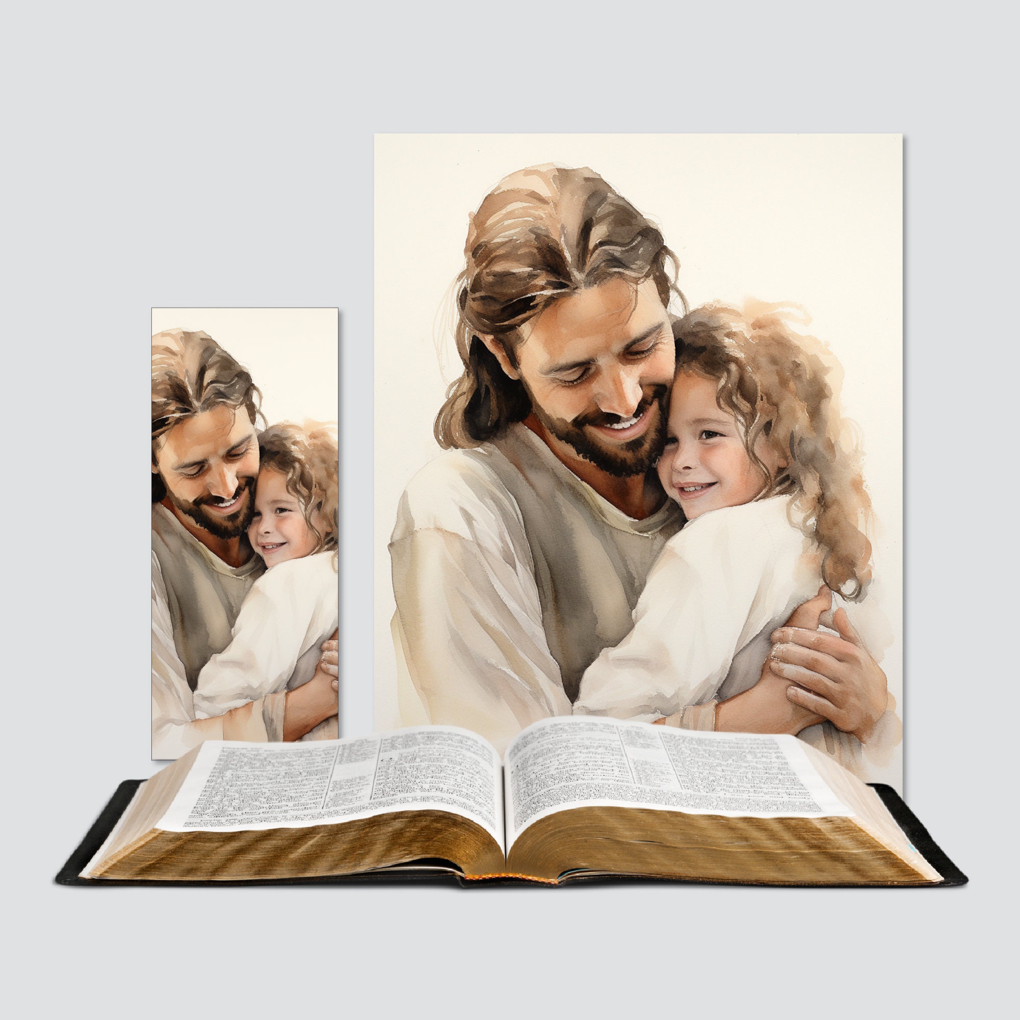 Poster A4 Ges&ugrave; Cristo &ndash; Stampa Su Carta Lucida, Immagine Religiosa Senza Cornice