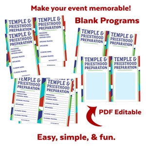 Temple & Priesthood Preparation Printable Kit LDS Primary | Etsy