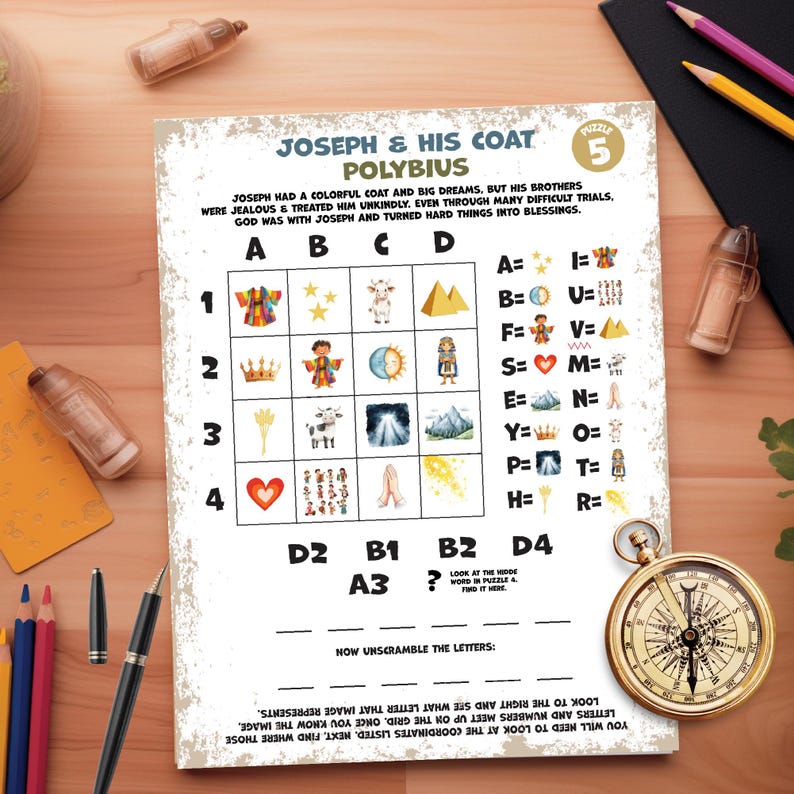 Old Testament Adventure Game Bible Story Escape Room Printable Sunday School Activity Church Youth Group Event Family Scripture Night Noah Ark Moses Journey Daniel Lion Den Challenge Esther Bible Lesson Interactive Christian Education