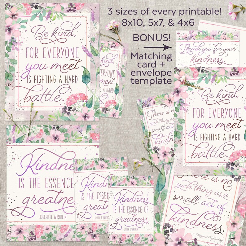 The Kindness Collection Kindness Printables 3 Different - Etsy