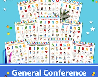 LDS General Conference Bingo: Fun Family Activity (Printable PDF)