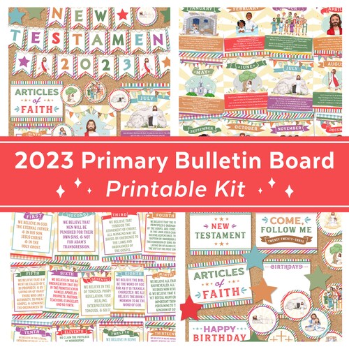 CUSTOMIZABLE Primary Program Script 2023 Come Follow Me New Etsy