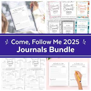 2025 Come Follow Me Journal: LDS Scripture Study (digital Download) Etsy
