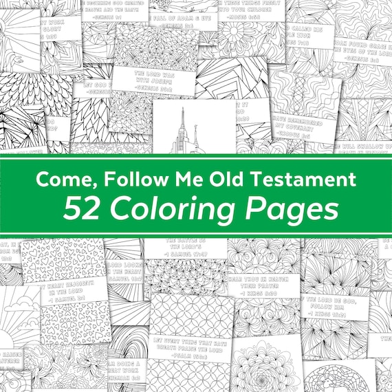 2026 Come, Follow Me: Old Testament Coloring Pages (Digital Download)