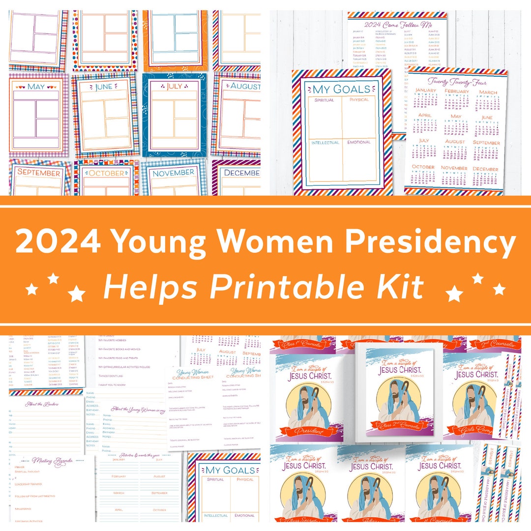 2024 LDS Young Women Presidency Kit 2024 LDS Young Women Youth Binder