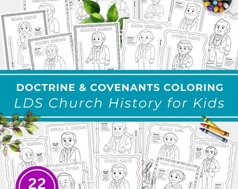 LDS Doctrine & Covenants Coloring Pages: Church History Activity (PDF Download), 2025 Come Follow Me