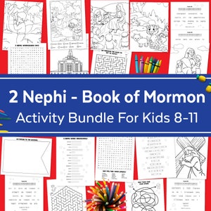 2 Nephi Book of Mormon Activity Bundle: LDS Games & Coloring Pages (PDF)