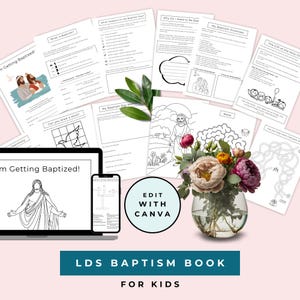 LDS Doopboek Doopgeschenk Gids voor de voorbereiding op de Heilige Geest Activiteitenboekje voor kinderen (printbaar) Herinneringswerkboek voor achtjarigen Verbond