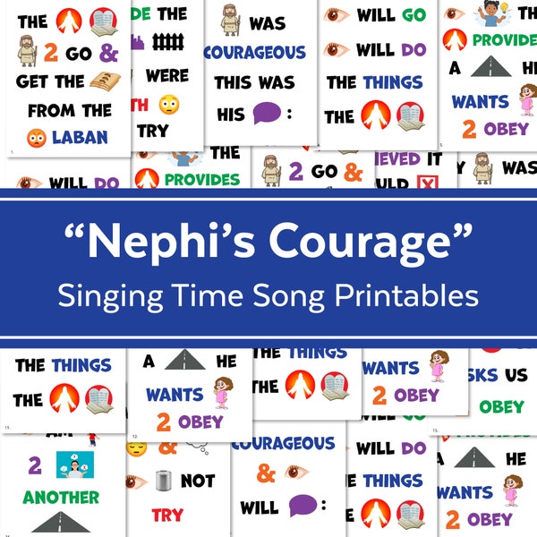 Nephi's Courage Flipchart Etsy