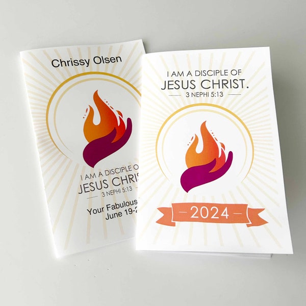 2024 Trek Girls Camp Journal | I am a Disciple of Jesus Christ | 3 Nephi 5:13 | Young Women Theme | PDF Editable | Digital Download