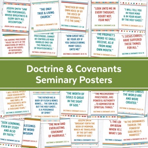 Doctrine and Covenants Doctrinal Mastery Seminary Posters |  LDS Seminary Helps