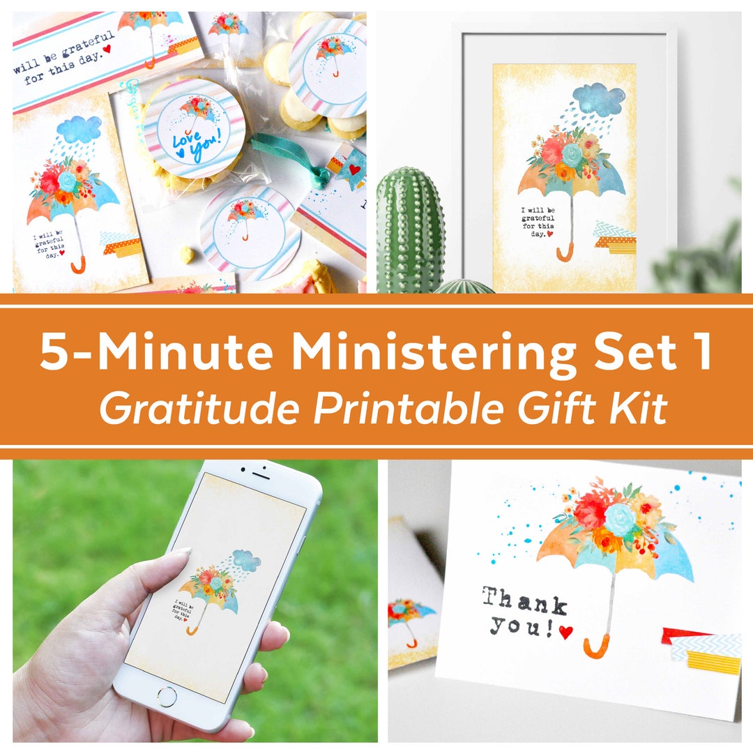 5-minute Ministering Kit Set 1 | LDS Ministering Helps | Inspirational Printables for LDS Women ...