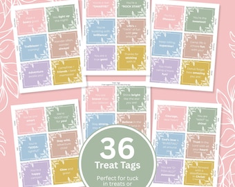 LDS Girls Camp Treat Tags: Printable Secret Sister Gifts (PDF)