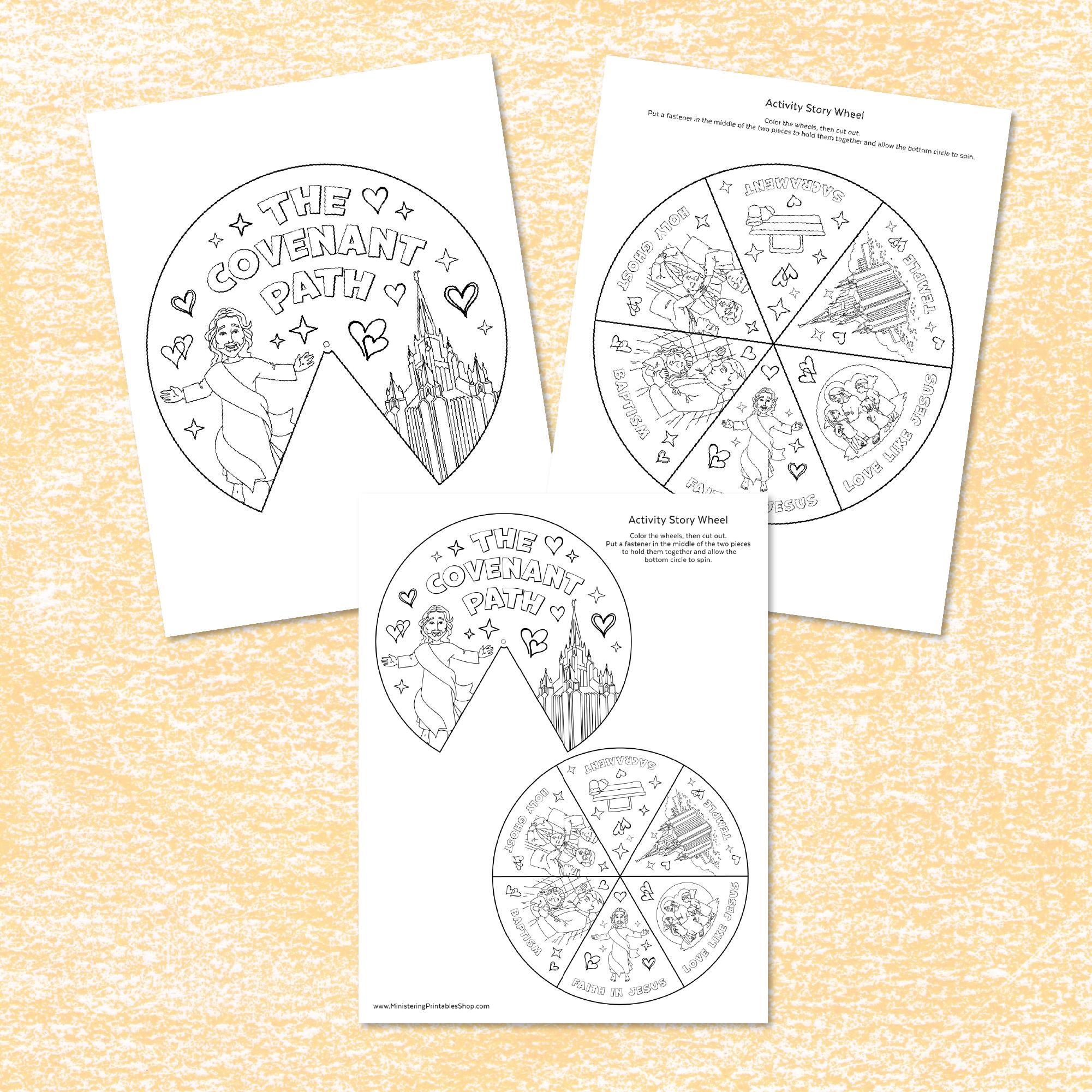 The Covenant Path Activity Wheel - LDS Primary Craft (PDF) - Etsy