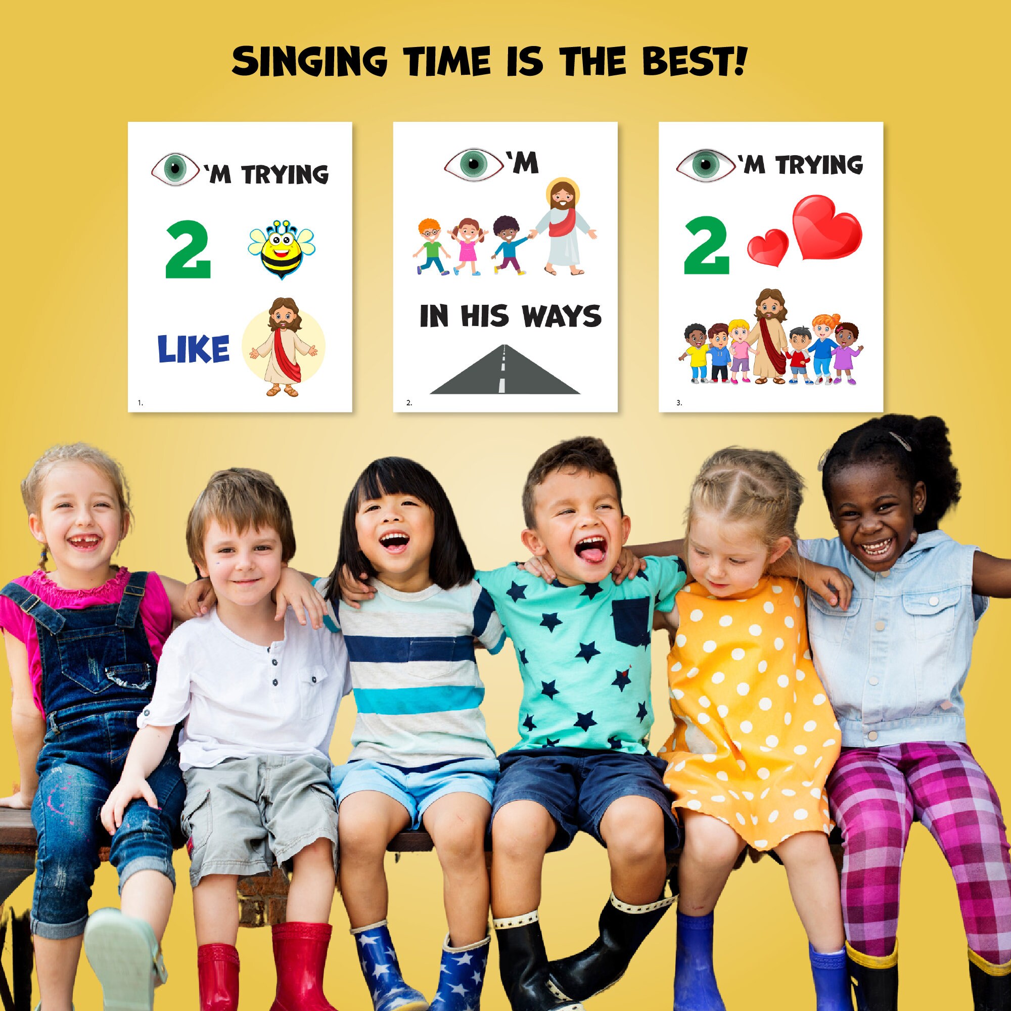 I'm Trying to Be Like Jesus Primary Song Chart March 2023 LDS Singing ...