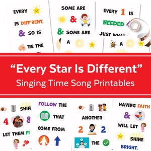 Every Star Is Different | Singing Time Flipchart for LDS Primary