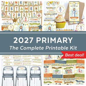 2027 Primary Kit New Testament Printable Bundle Come Follow Me Primary Bulletin Board LDS Teaching Resources