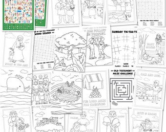 Old Testament Coloring & Activity Kit for Kids, 2026 Come Follow Me (digital download)