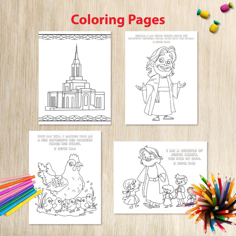 Jesus Visits the Americas Activity Bundle: LDS Primary Games (PDF) - Etsy