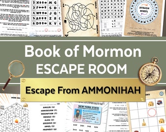Escape From Ammonihah Book of Mormon Escape Room: Family DIY Game (Digital Download)
