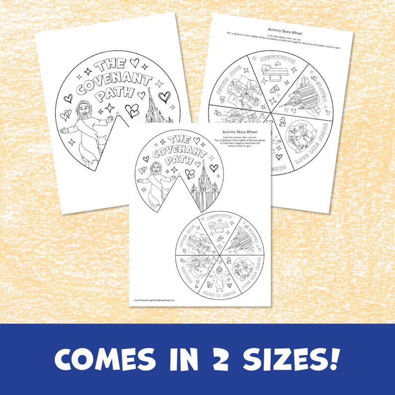 The Covenant Path Activity Wheel - LDS Primary Craft (PDF) - Etsy