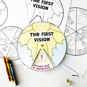 First Vision Wheel Activity Craft: LDS Primary 2025 (Digital Download)