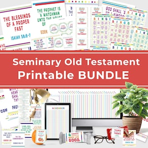 Old Testament LDS Seminary Bundle: Doctrinal Mastery, Posters, Bingo (Digital Download)