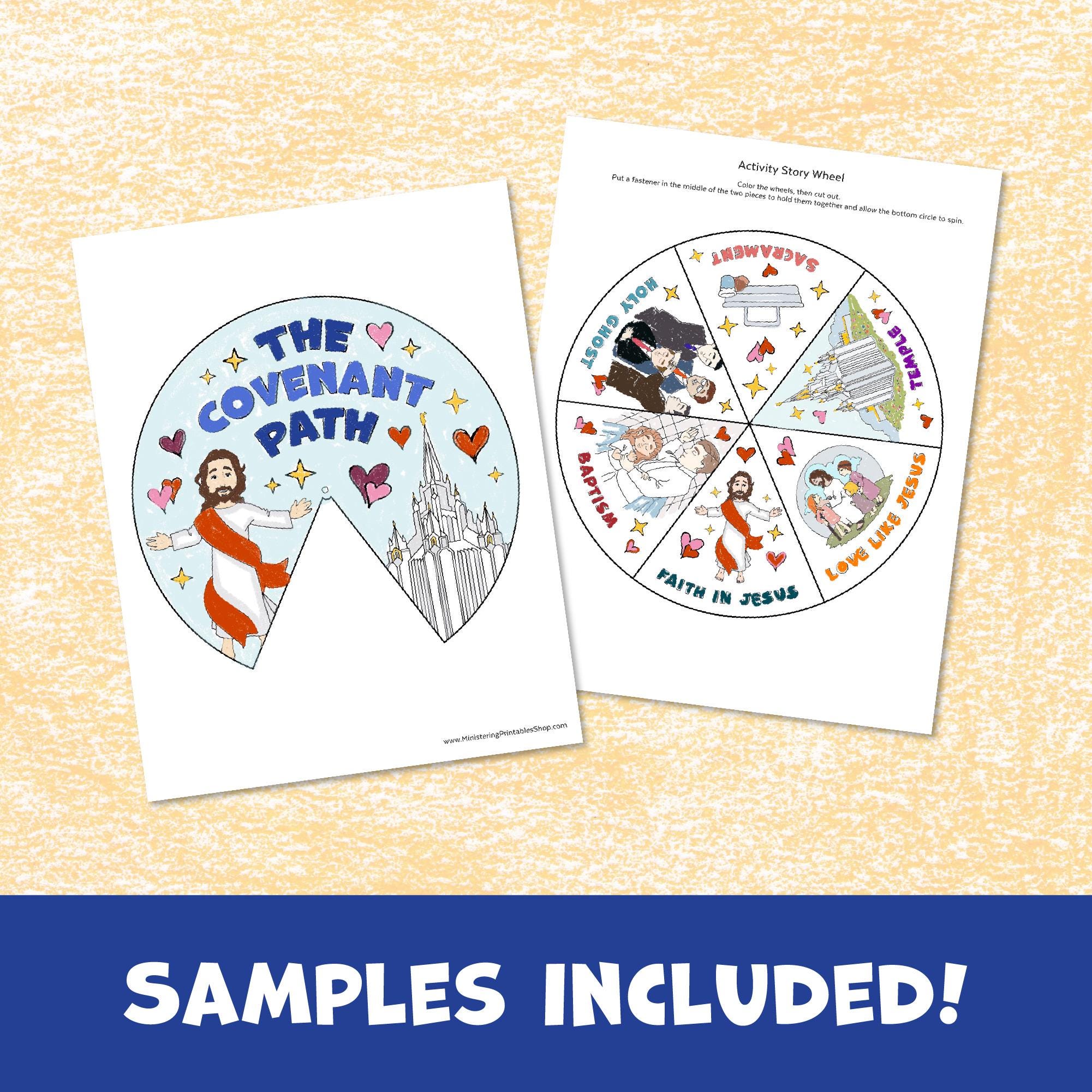 The Covenant Path Activity Wheel - LDS Primary Craft (PDF) - Etsy
