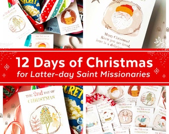 12 days of Christmas for LDS Missionaries | Missionary Countdown to Christmas | Missionary Christmas Care Package