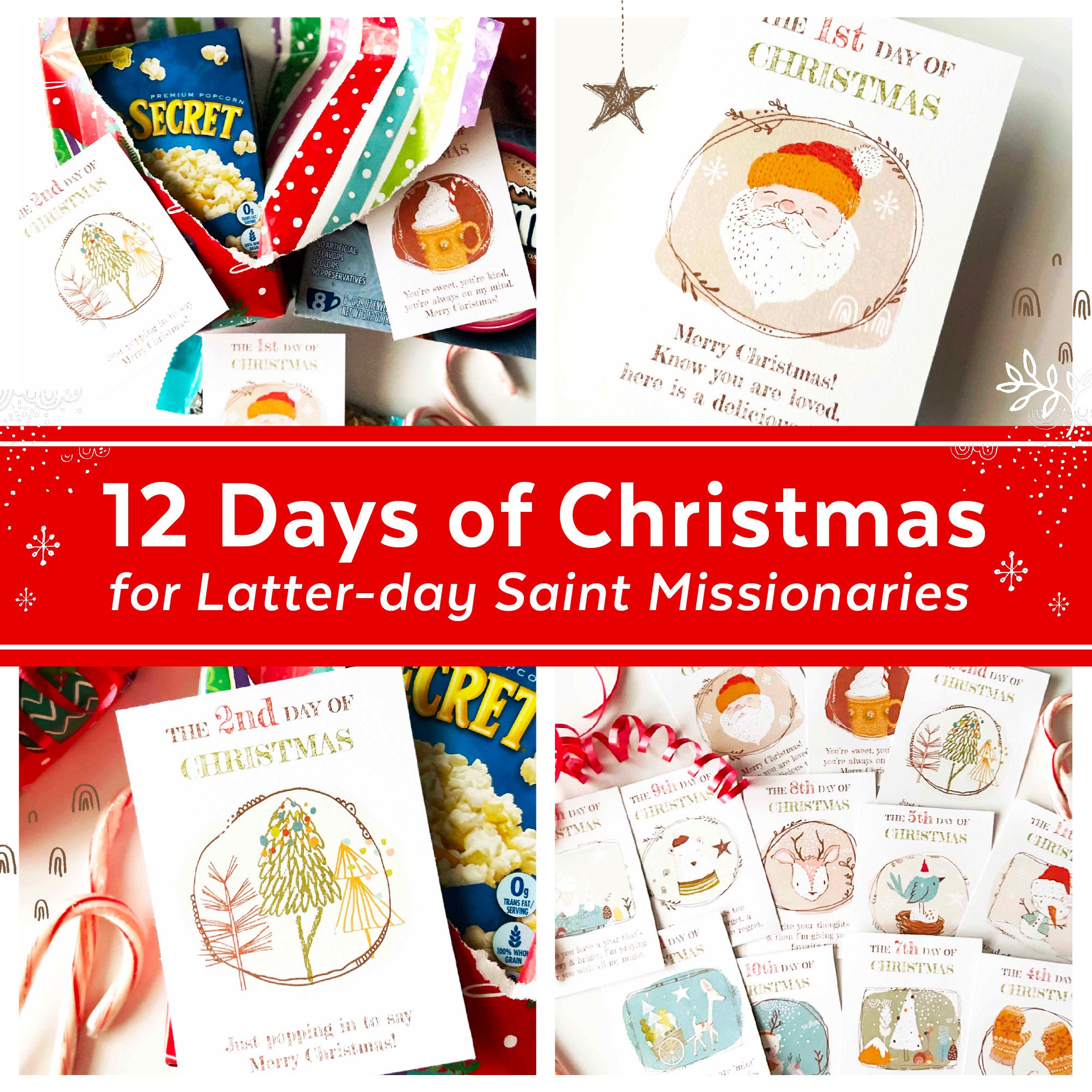 12 Tage Weihnachten für LDS Missionare | Missionar Countdown bis Weihnachten | Missionary Christmas Care Paket