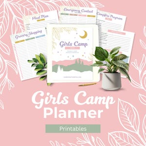Planner del campo estivo per ragazze LDS: Kit per la leadership delle Giovani Donne (diario digitale modificabile)