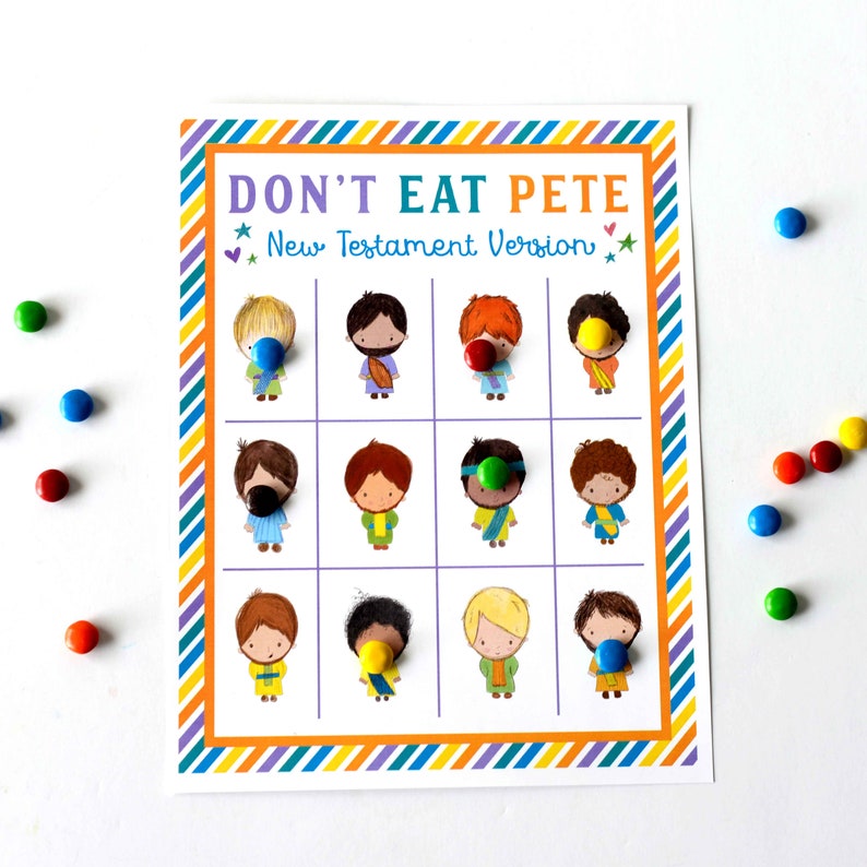 Dont Take in Pete Fresh Testomony Variation Bible Match for Youngsters picture regarding Don T Eat Pete Printable called Dont Consume Pete Clean Testomony Edition Bible Activity for Small children