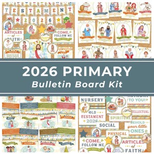 2026 Come Follow Me Primary Bulletin Board Kit Digital Download Printable LDS Primary Helps Teaching Aid Classroom 2026 Old Testament