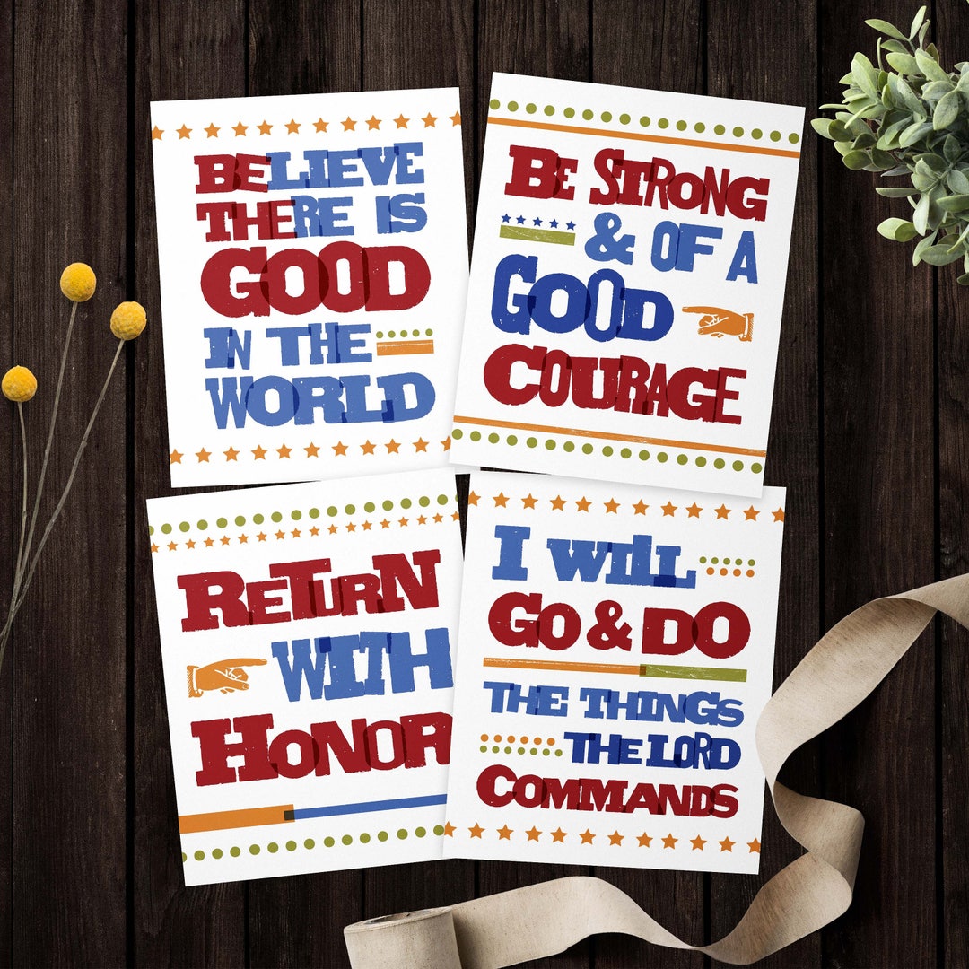 LDS Missionary Printable Bundle | Inspirational Poster Bundle - Etsy