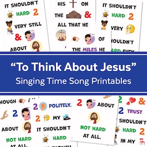 To Think About Jesus | Singing Time Flipchart for LDS Primary