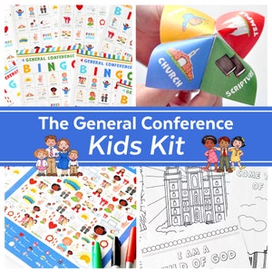 LDS General Conference Kids Activity Bundle (Digital Download)
