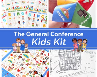 The LDS General Conference Kids Kit | Games & Activities for General Conference