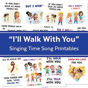 I'll Walk With You | Singing Time Flipchart for LDS Primary Come, Follow Me