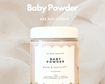 Baby Powder | 4oz Soy Candle