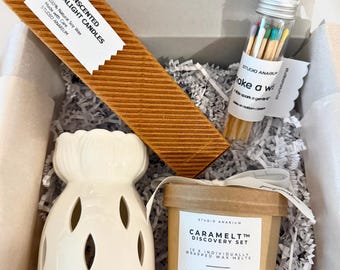 White Ceramic Lotus Wax Burner: Minimalist Oil Diffuser