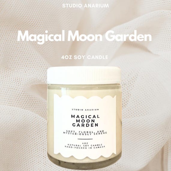 MAGICAL MOON GARDEN | 4oz Soy Candle