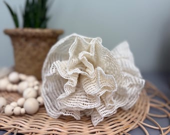 Organic Ramie Bath Pouf: Natural Eco-Friendly Shower Sponge