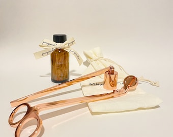 Candle Care Gift Set: Wick Trimmer, Snuffer & Match Bottle