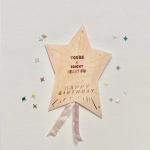 Tu es une lumière qui brille - Carte Joyeux anniversaire